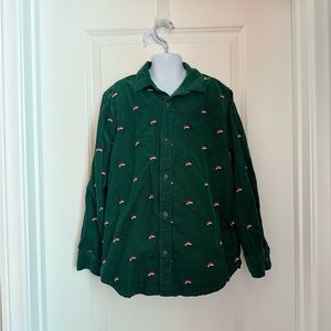 Gymboree Christmas button down shirt